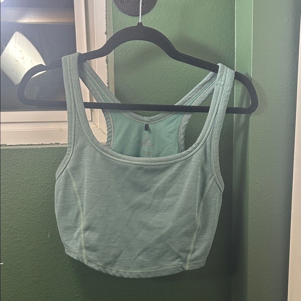 Prana Teal and Gray Tank Top